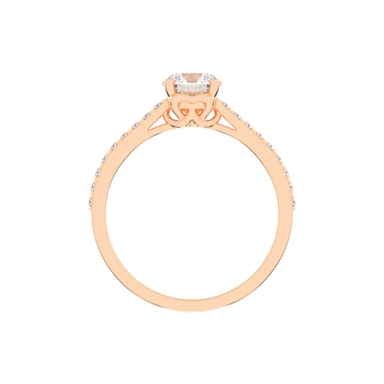 Celestia Pavé Lab Diamond Engagement Ring