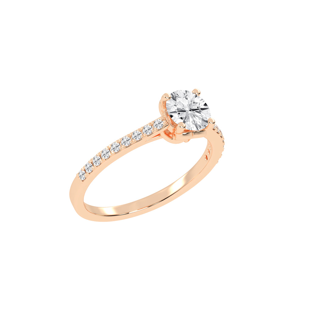 Celestia Pav Lab Diamond Engagement Ring