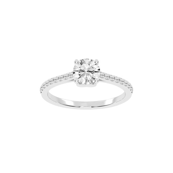 Celestia Pavé Lab Diamond Engagement Ring