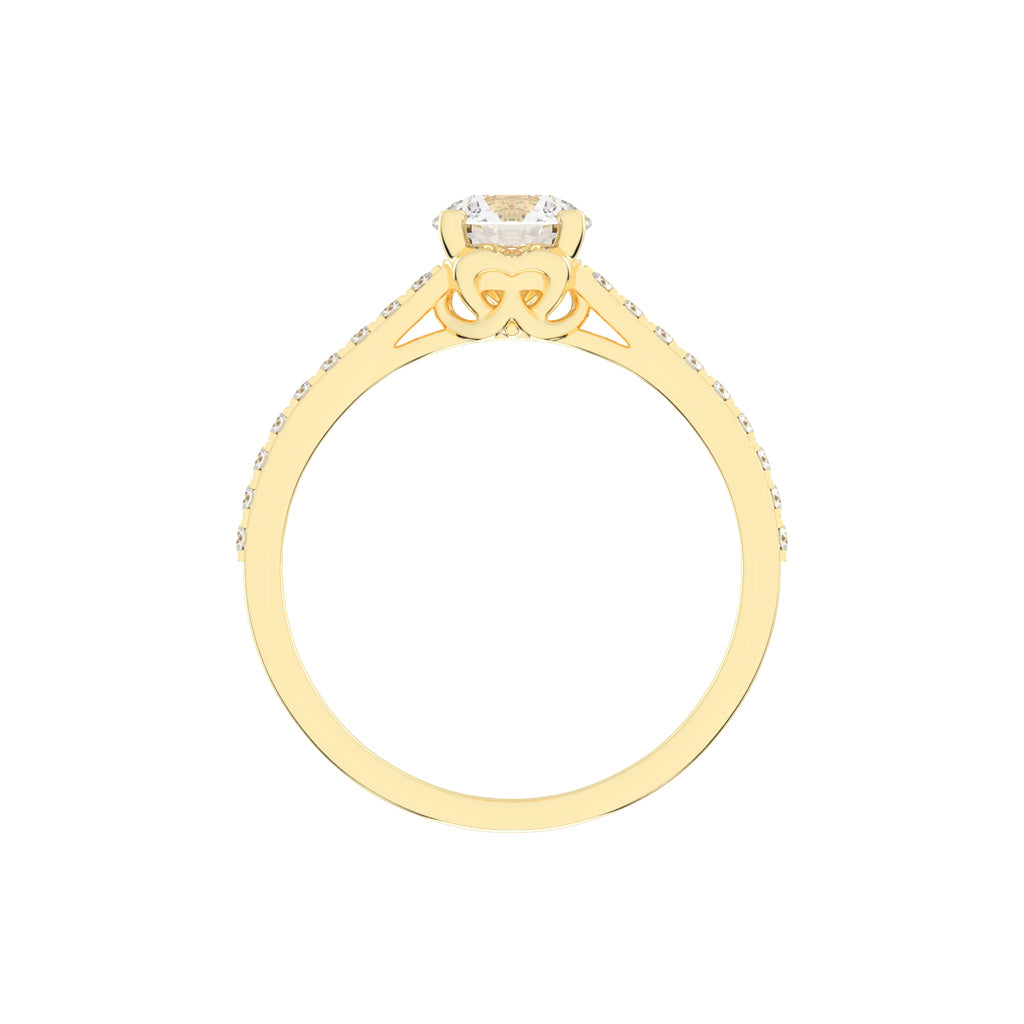 Celestia Pav Lab Diamond Engagement Ring