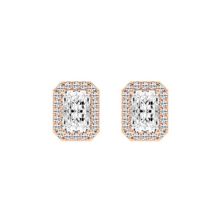 Dazzling Halo Stud Earrings