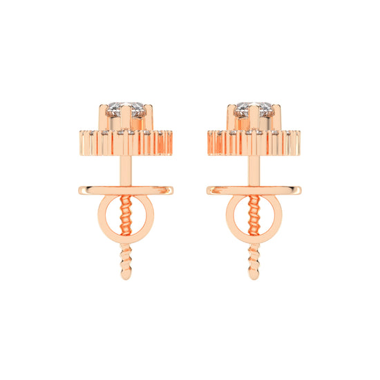 Elegant Marquise Halo Stud Earrings