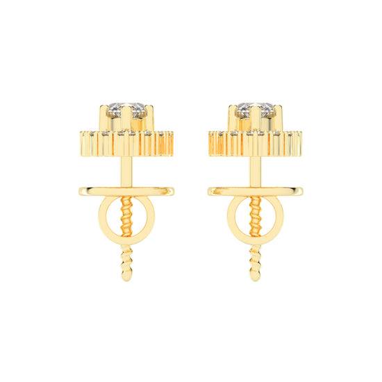 Elegant Marquise Halo Stud Earrings