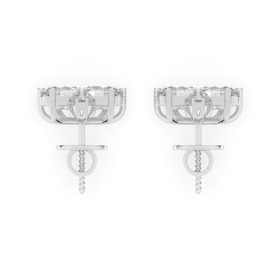 Trilogy Blossom Sparkle Stud Earrings