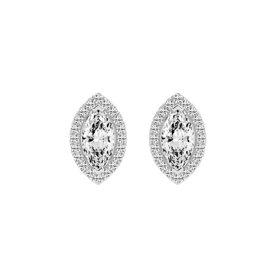 Luminous Marquise Blossom Studs