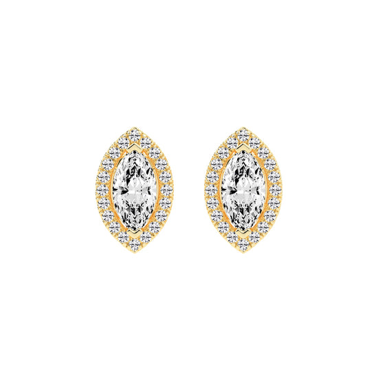 Luminous Marquise Blossom Studs