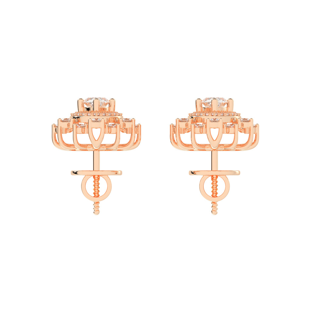 Sunburst Marquise Sparkle Stud Earrings