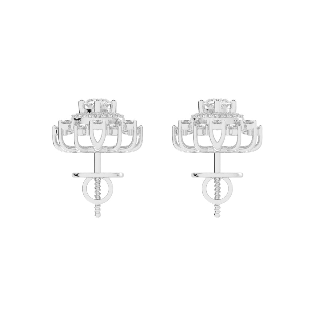 Sunburst Marquise Sparkle Stud Earrings