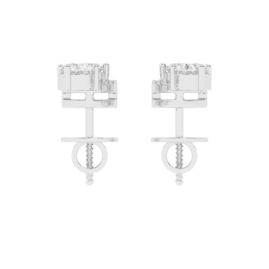 Luminous Duo Sparkle Stud Earrings