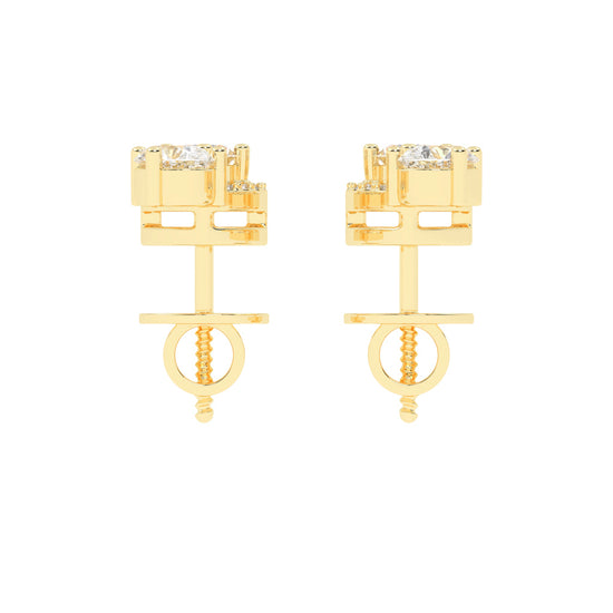 Luminous Duo Sparkle Stud Earrings