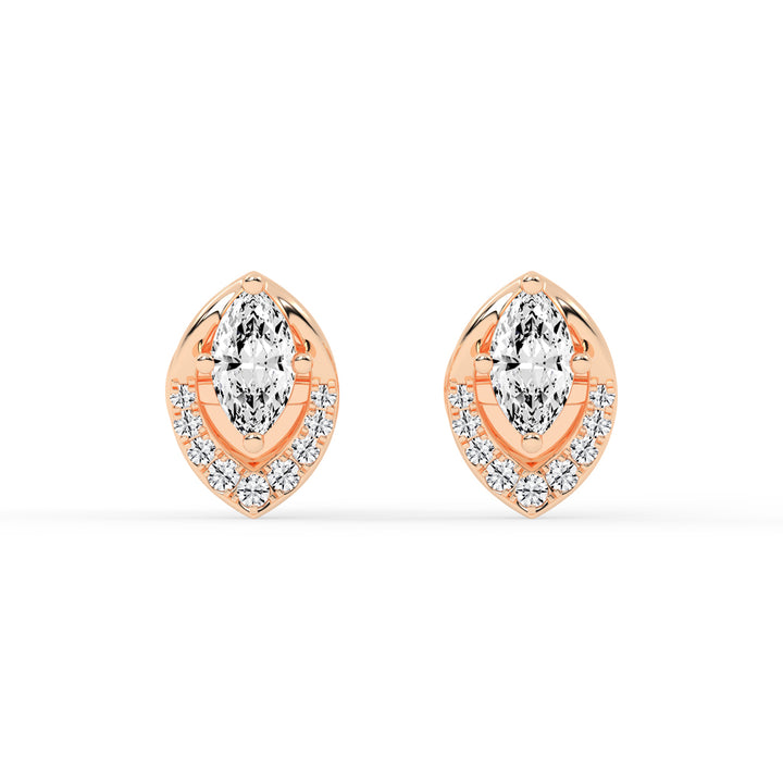 Luminous Marquise Sparkle Stud Earrings