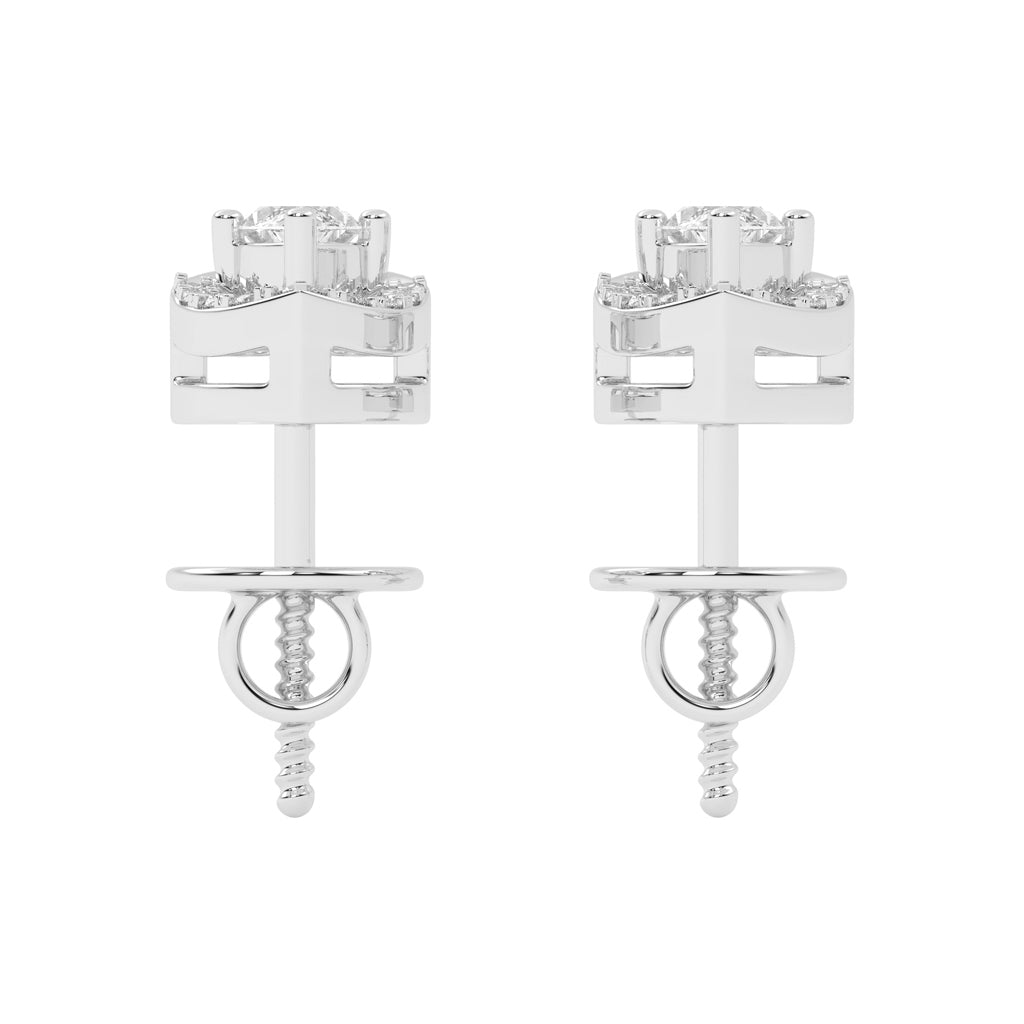 Luminous Marquise Sparkle Stud Earrings