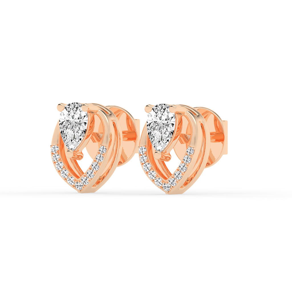 Lyra Pear Studs