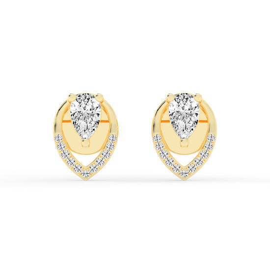 Lyra Pear Studs