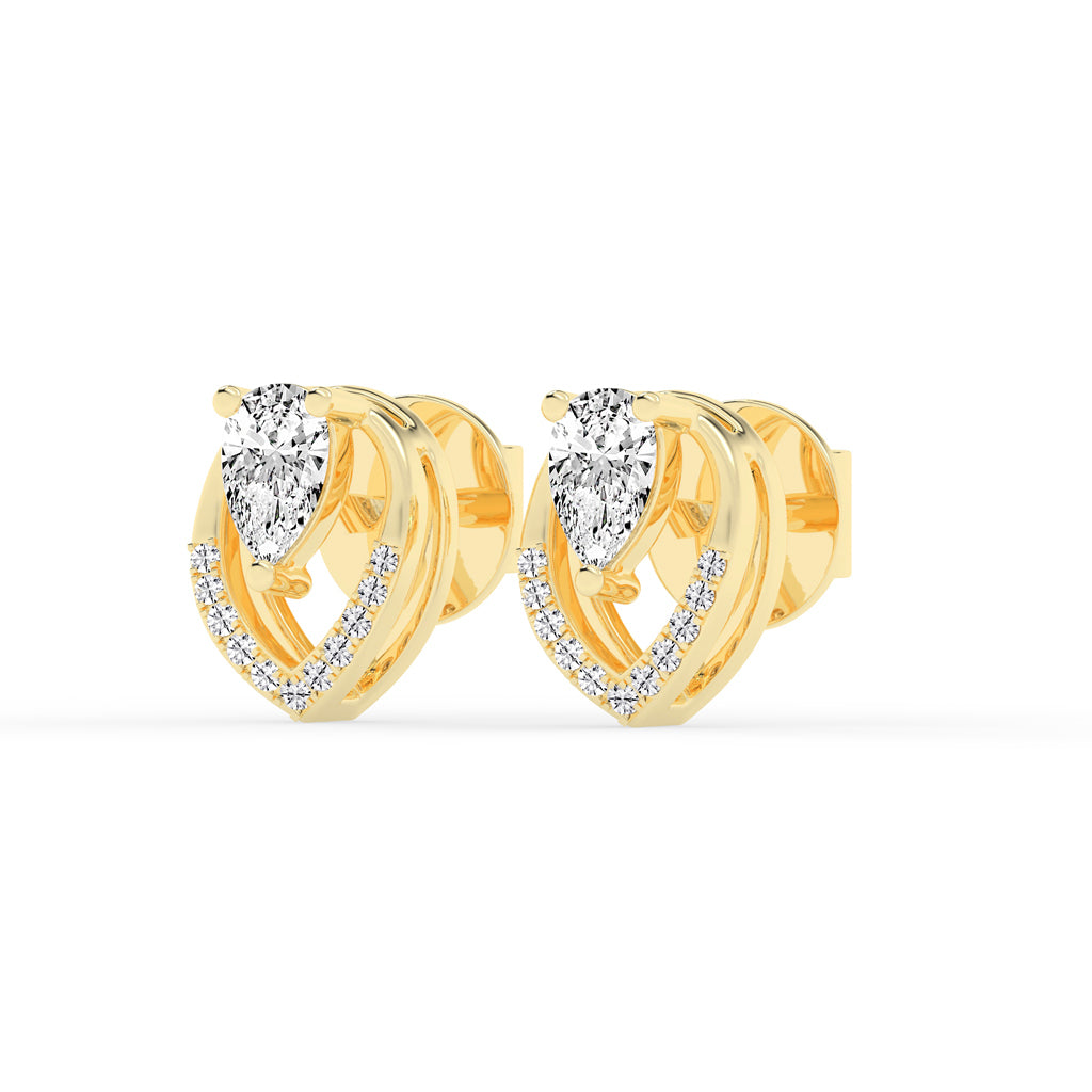 Lyra Pear Studs