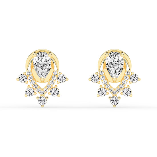 Aurora Drip – Teardrop Cluster Earrings