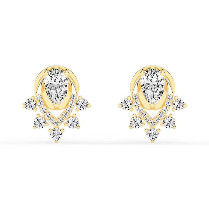 Aurora Drip – Teardrop Cluster Earrings