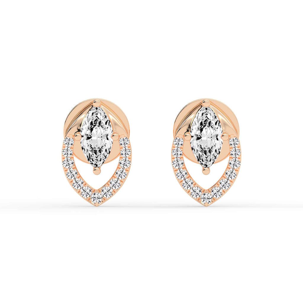 Virelle Spark – Marquise Halo Earrings