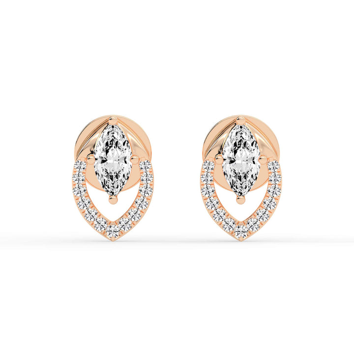 Virelle Spark – Marquise Halo Earrings