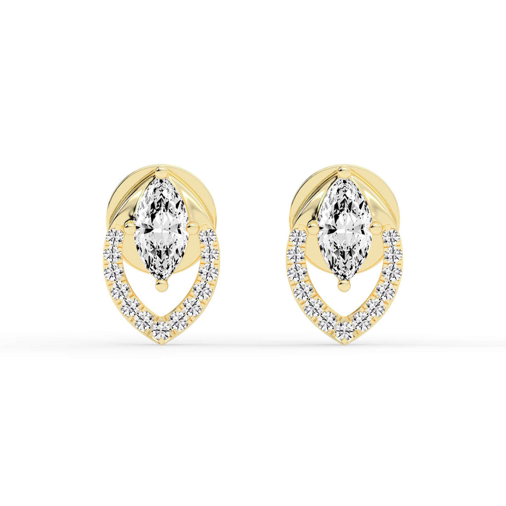 Virelle Spark – Marquise Halo Earrings