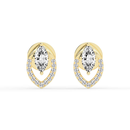 Virelle Spark – Marquise Halo Earrings