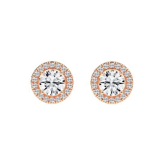 Luna Gleam – Double Halo Studs