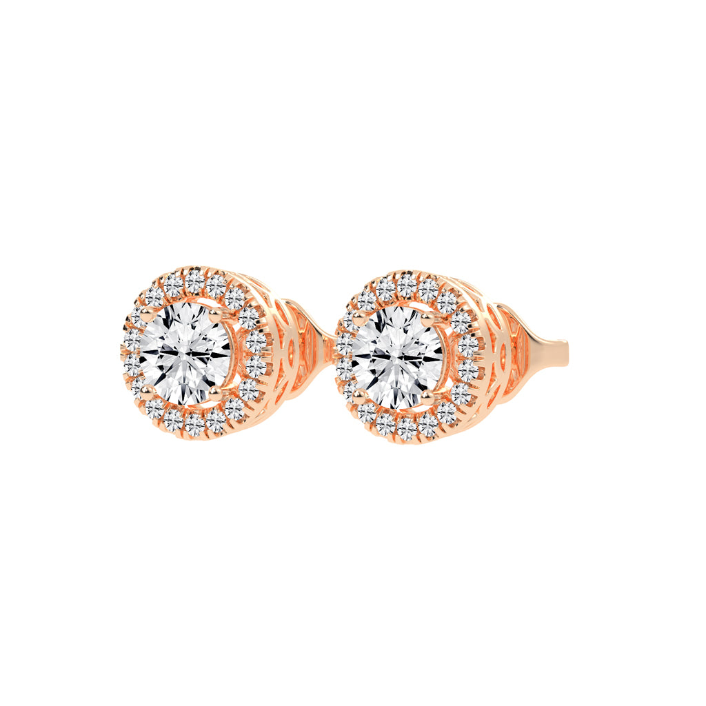 Luna Gleam – Double Halo Studs