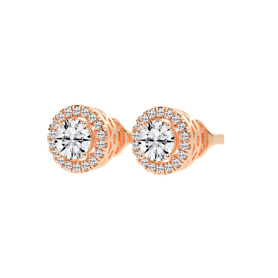 Luna Gleam – Double Halo Studs