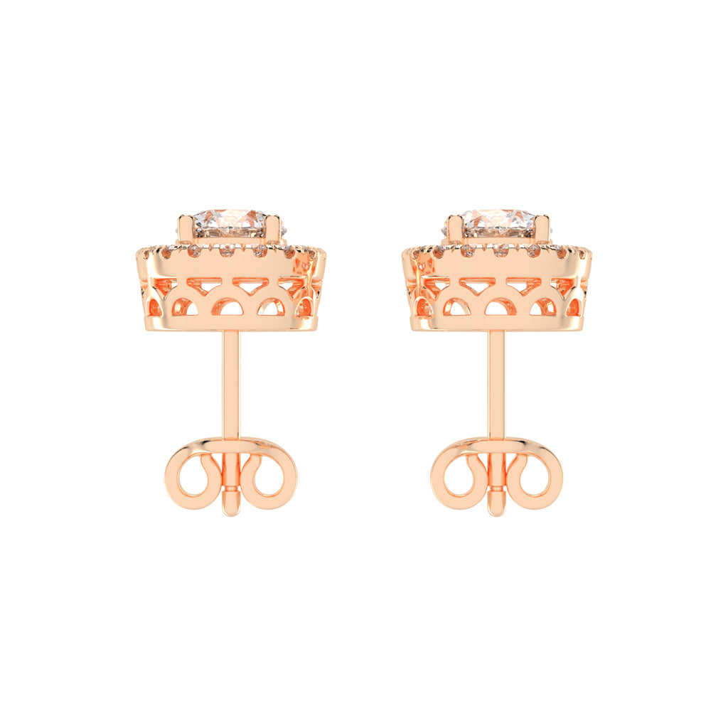 Luna Gleam – Double Halo Studs