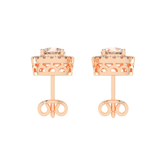 Luna Gleam – Double Halo Studs