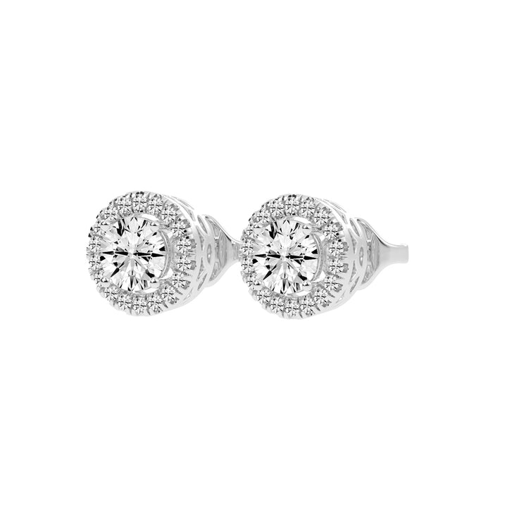 Luna Gleam – Double Halo Studs