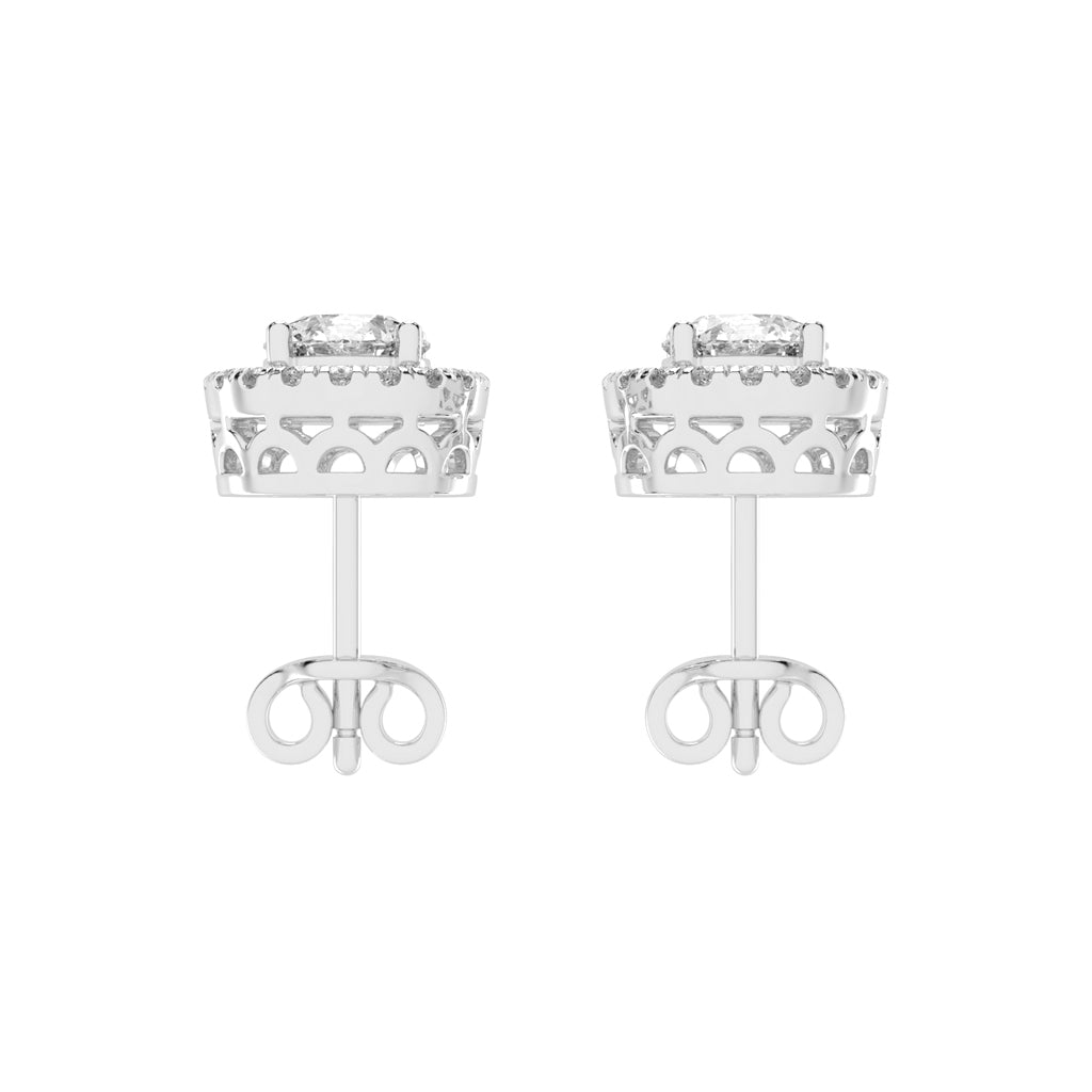 Luna Gleam – Double Halo Studs