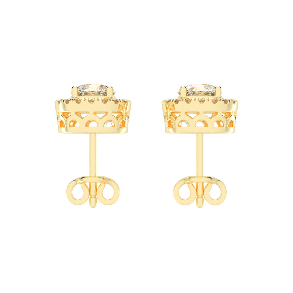 Luna Gleam – Double Halo Studs