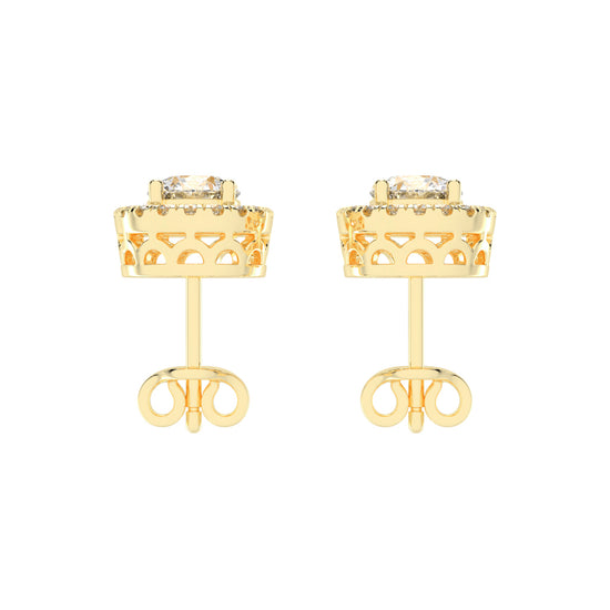 Luna Gleam – Double Halo Studs