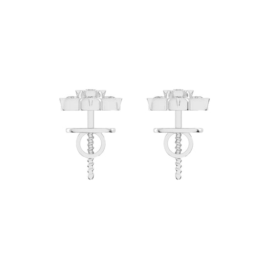Aurelia Bezel Set Round Lab Diamond Stud Earrings