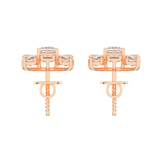 Radiance Multi-Cut Diamond Cluster Studs