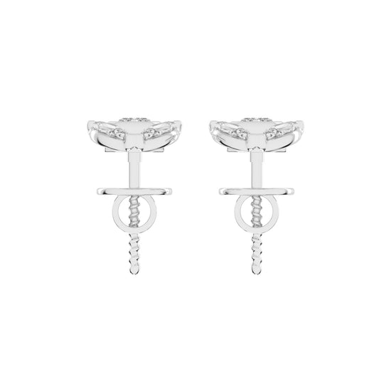 Allure Emerald Cut Marquise Diamond Studs
