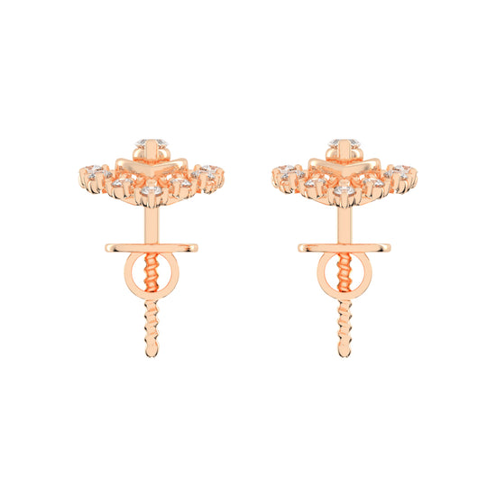 Radiant Marquise Burst Diamond Cluster Studs