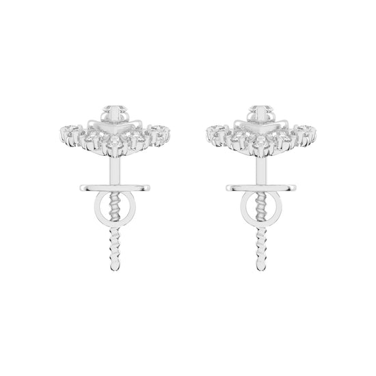 Radiant Marquise Burst Diamond Cluster Studs