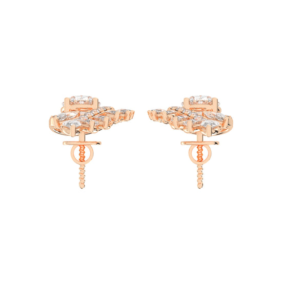 Radiant Cascade Marquise Fan Diamond Studs