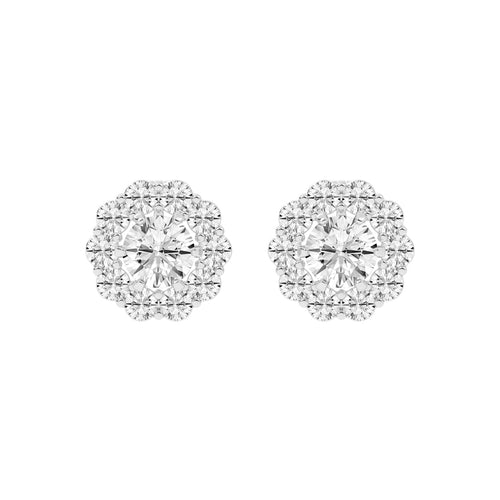 Concentric Radiance Multi-Halo Diamond Studs