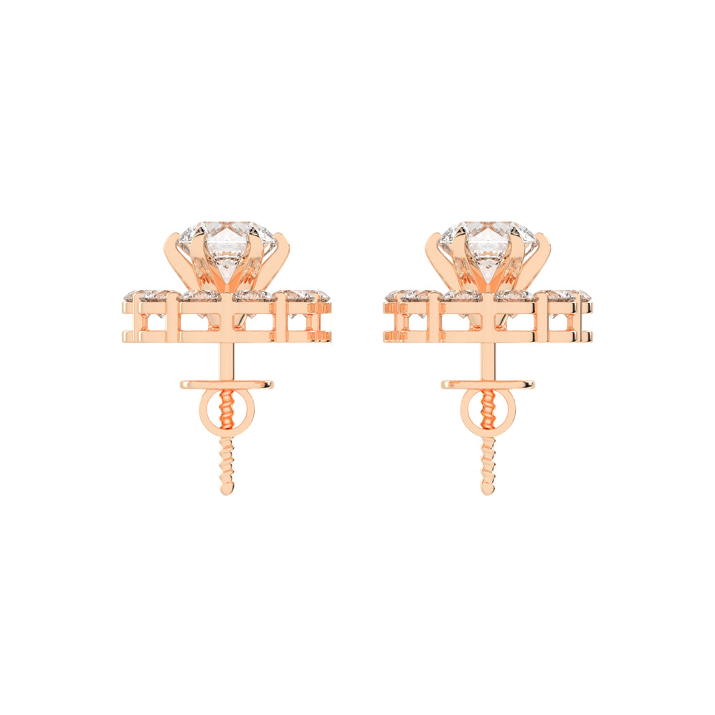 Concentric Radiance Multi-Halo Diamond Studs