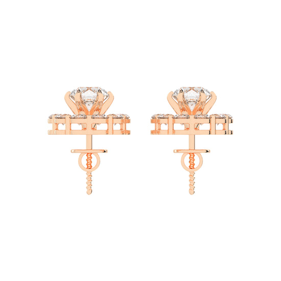 Concentric Radiance Multi-Halo Diamond Studs