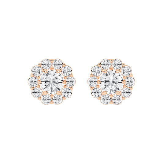 Concentric Radiance Multi-Halo Diamond Studs