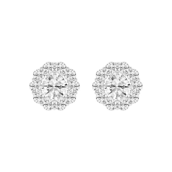 Concentric Radiance Multi-Halo Diamond Studs