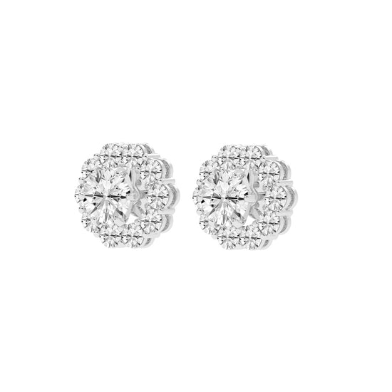 Concentric Radiance Multi-Halo Diamond Studs