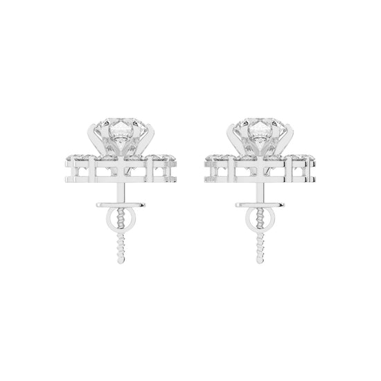 Concentric Radiance Multi-Halo Diamond Studs