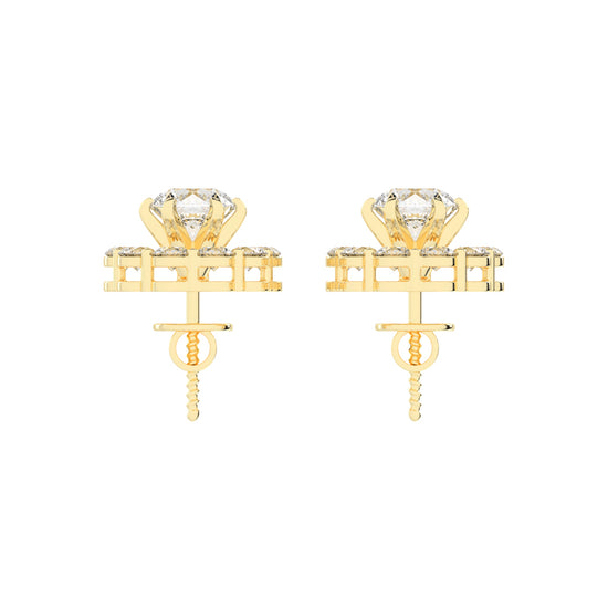 Concentric Radiance Multi-Halo Diamond Studs