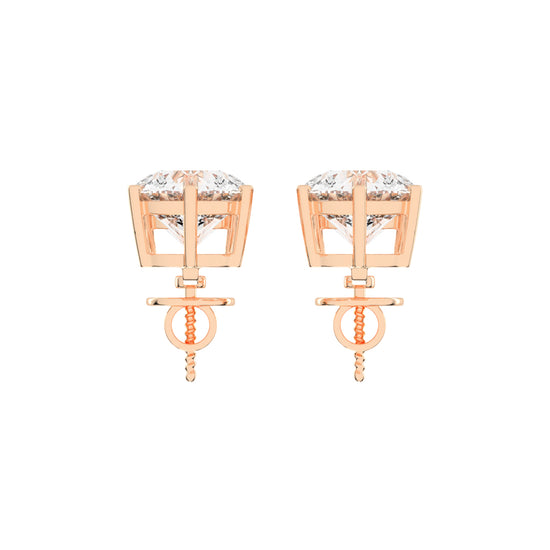 "Twin Star" Dual Diamond Drop Earrings