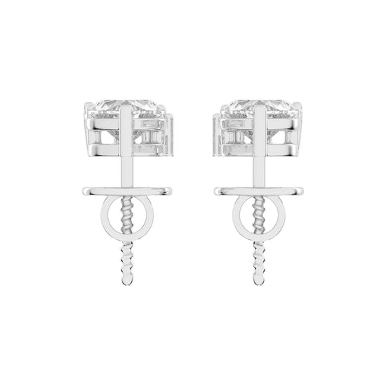Heartfelt Wings Diamond Cluster Stud Earrings